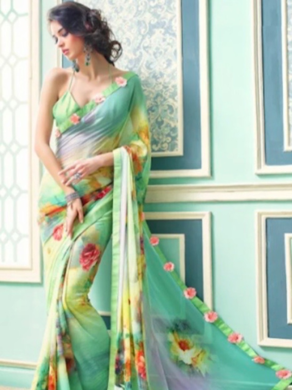Green Silk Saree